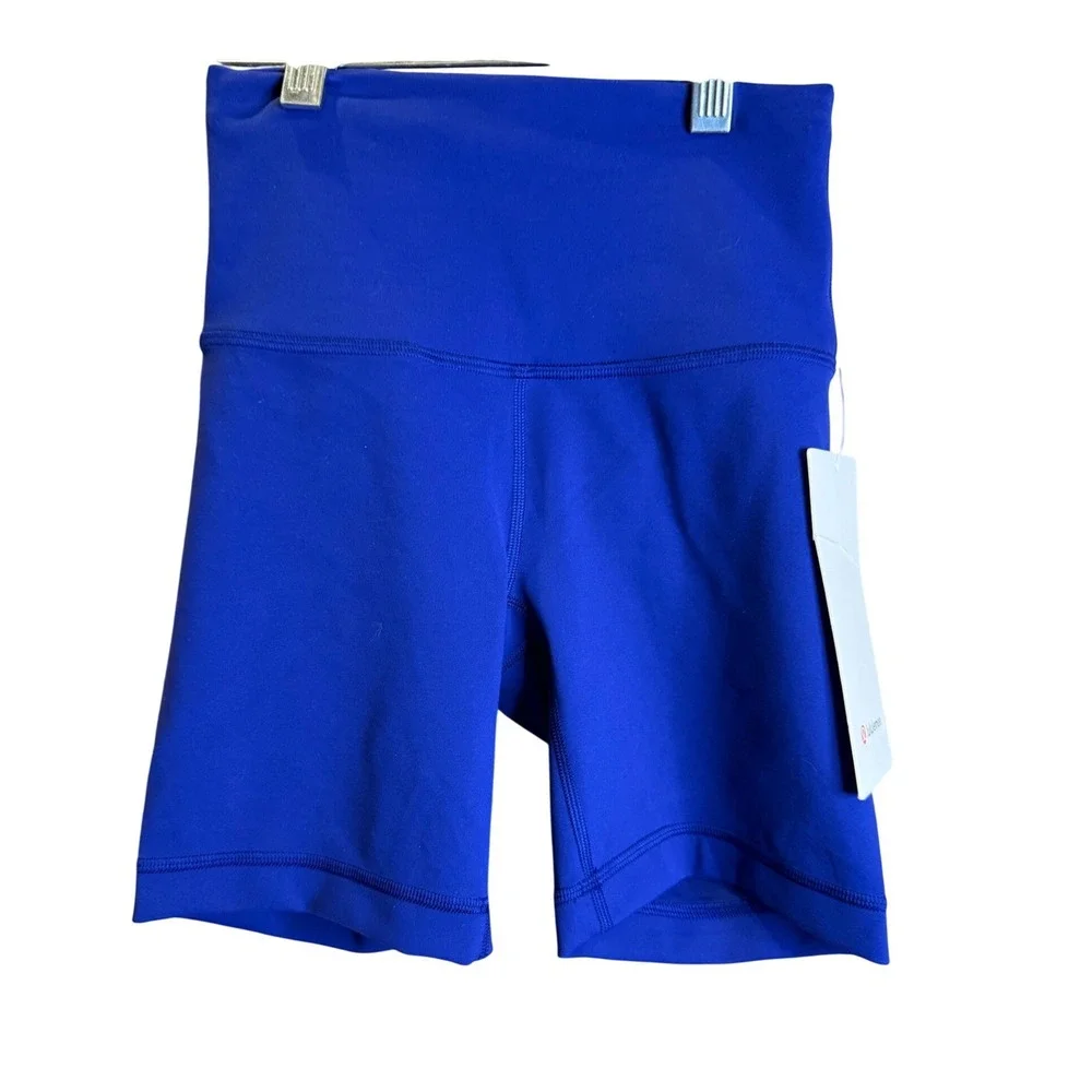 Lululemon Wunder Train HR Short 6 Inch Royal Blue NWT Size 2